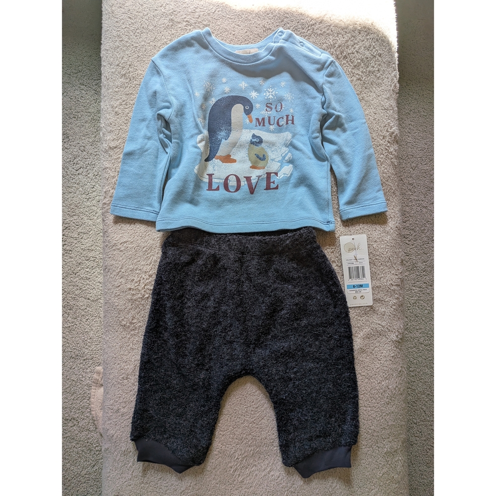Peek Light Blue Snowflake Baby Top